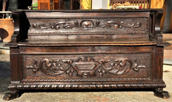 richly carved chest
    