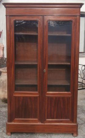 vetrina/armadio/libreria,  in piuma di mogano