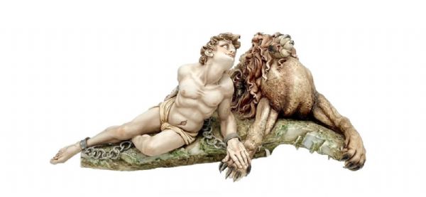 LARGE and PRECIOUS porcelain sculpture by Tiziano Galli Capodimonte, from the 40s/50s