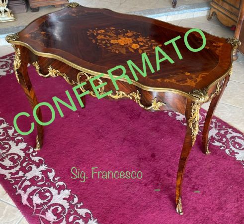 ESCRITORIO CON INCRUSTACIONES DE BRONCE NAPOLEÓN III 1850/60 LUIS XV