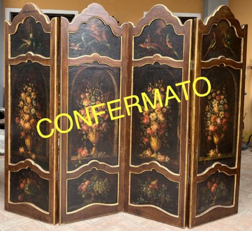 Vierteiliger Paravent