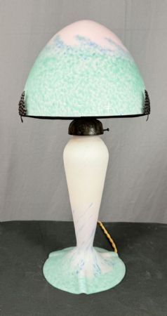 🥇Stupenda Grande Lampada Firmata Le Verre Francais Autentica Anni 30🥇