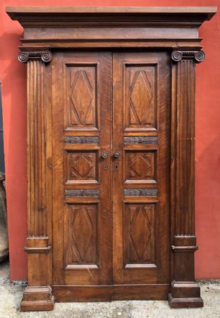 18th-century door with frame