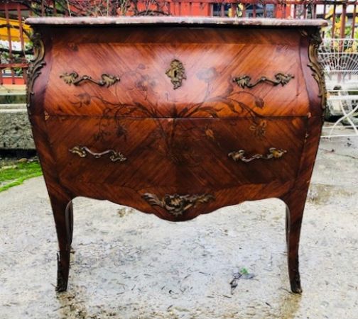 carved chest of drawers, Louis XV style
    