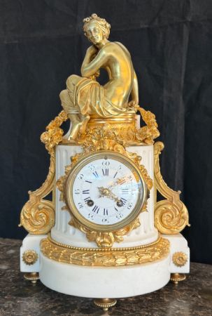 🥇Orologio a Pendolo di Lusso Roblin a Paris Vincenti Antico Epoca 1855🥇