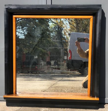 Beautiful Art Deco mirror with a shelf at the base