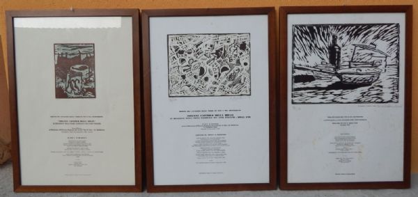 group of three prints