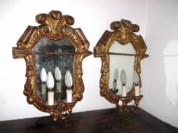 pair of wall sconces