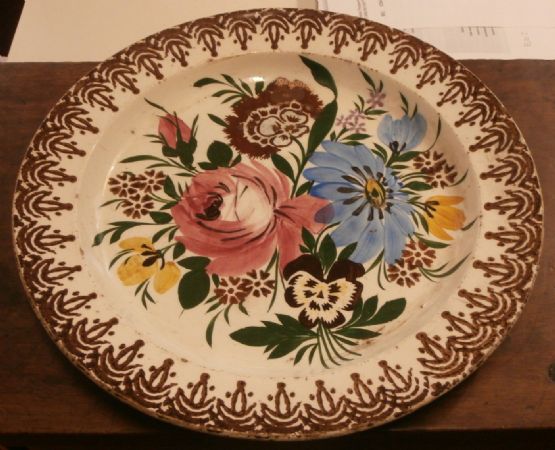 ceramic plate painted