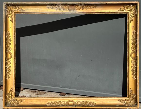 large frame in gilded wood, Charles X
    