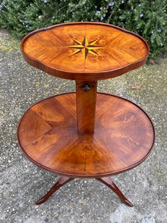 Rare English Victorian Antique Rosewood Serving Table 1835