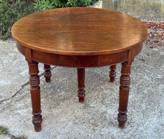 🥇Stupendo Tavolo Rotondo Allungabile in Noce Epoca Prima Metà ‘800 Piemonte🥇*** € 1300 ***