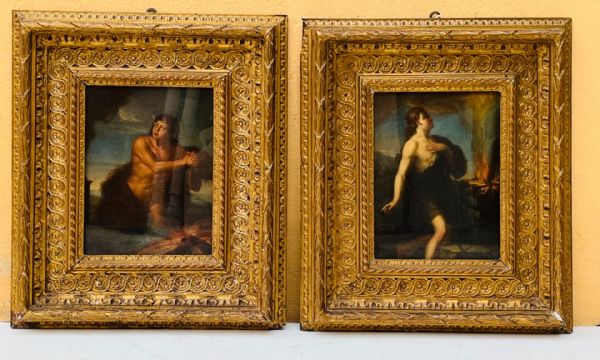 Pair of mythological paintings