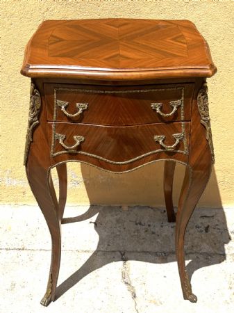 comodino-mobiletto a due cassetti