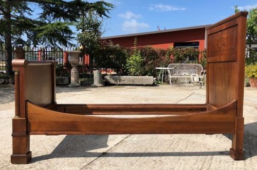 raro letto a colonne, del 1830/40 