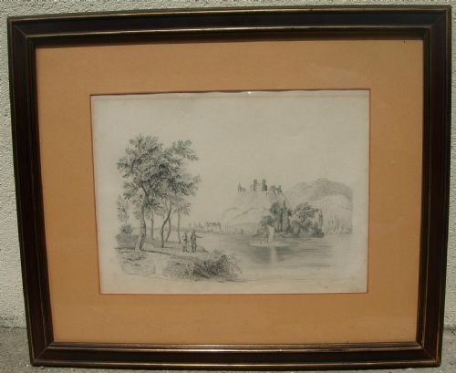 paysage avec château