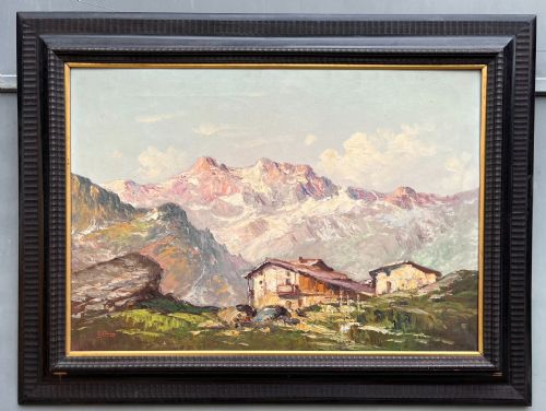 paesaggio montano firmato: Ermanno Clara