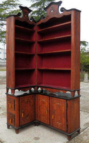 High-end corner pharmacy cabinet.