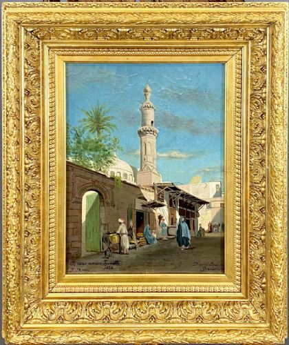 Meraviglioso Dipinto Firmato Olio su Tela Orientalista Antico Epoca ‘800