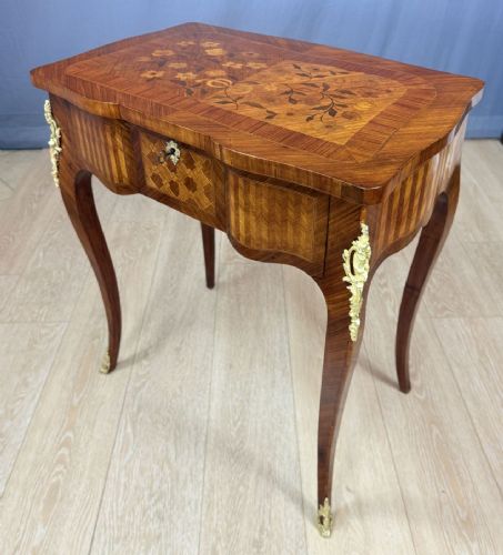 🥇Scrivania porta Gioie Petinuge Intarsiata con Bronzi Antica Epoca 1800