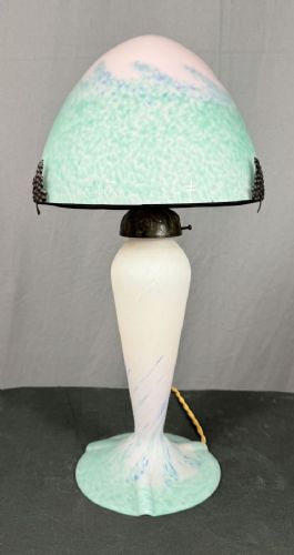 🥇Stupenda Grande Lampada Firmata Le Verre Francais Autentica Anni 30🥇