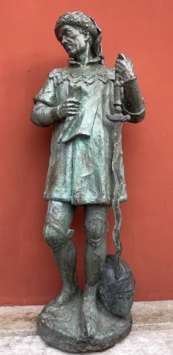 Large bronzed sculpture