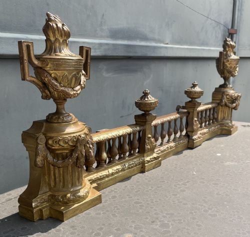 alare fermabrace da camino, in bronzo 