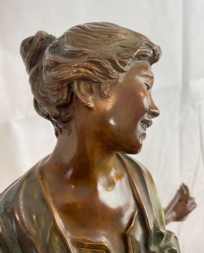 Grande Scultura in bronzo firmata Vincenzo Cinque (1852-1929) originale     