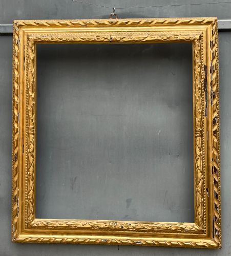 18th-century carved and gilded frame