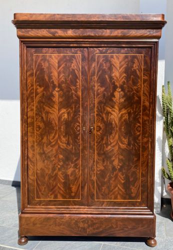 Mahogany Feather Armoire