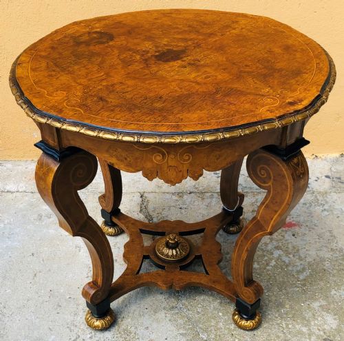 Inlaid round table