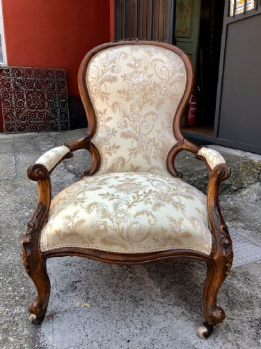 Sillón genovés del siglo XIX