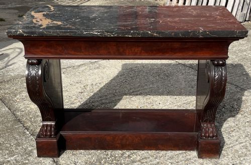 grande consolle  genovese in mogano