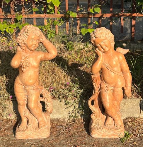 GRANDI SCULTURE:  BACCO E CUPIDO