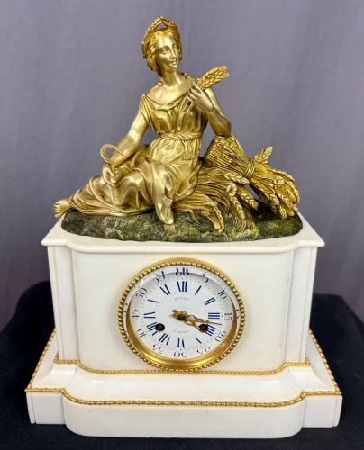 RARA Parigina: Orologio a Pendolo Bronzo Policromo Pickard Vincenti 1855 