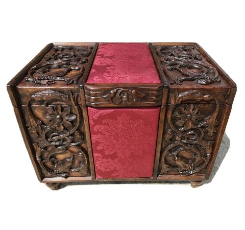 Ancient Carved Chest Chest.
    