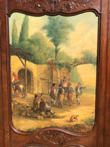 Large mirror-fireplace surround