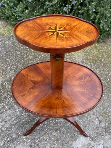 Rare English Victorian Antique Rosewood Serving Table 1835