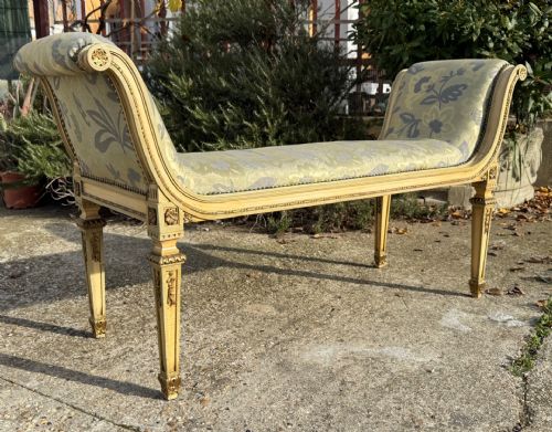 🥇Sublime Banco Laqueado Antigo Modelo Bonzanigo época 1800