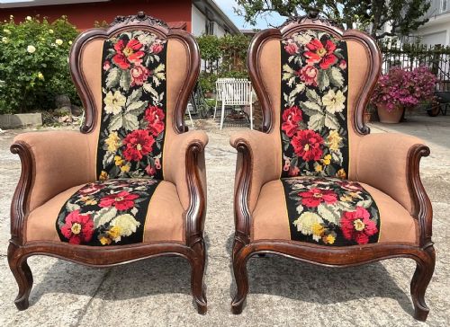 pair of Louis Philippe armchairs
    