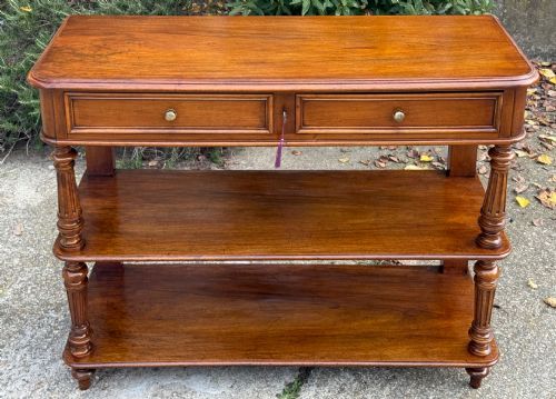 🥇PERFEITA Credenza Mesa Console aberta Nogueira Antiga época 1800🥇