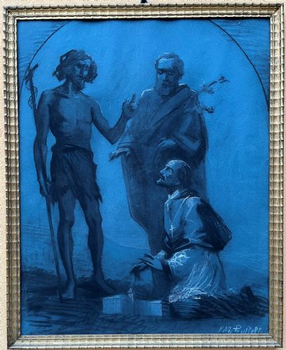 "boceto preparatorio para:" Retablo "(Massimiliano Gallellei)
    