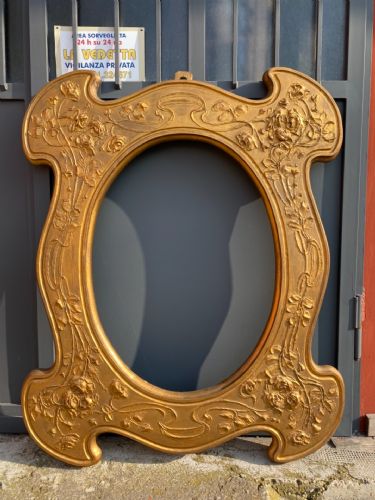 Fabuloso espejo dorado grande Art Nouveau Liberty original