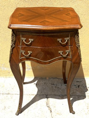 comodino-mobiletto a due cassetti