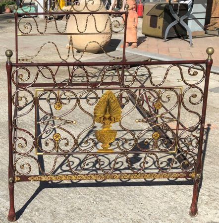 Genoese wrought iron bed
    
