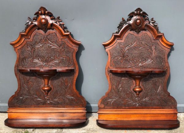 pair of spice shelves
    