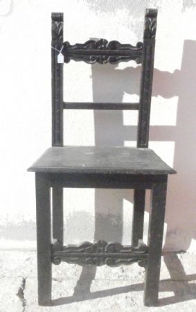 geschnitzten Stuhl