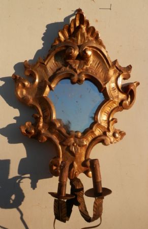 sconces carved and gilded wood