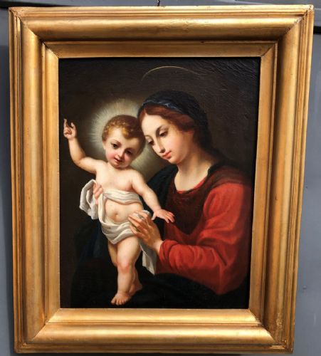 Madonna con bambino (seguace di Carlo Dolci)