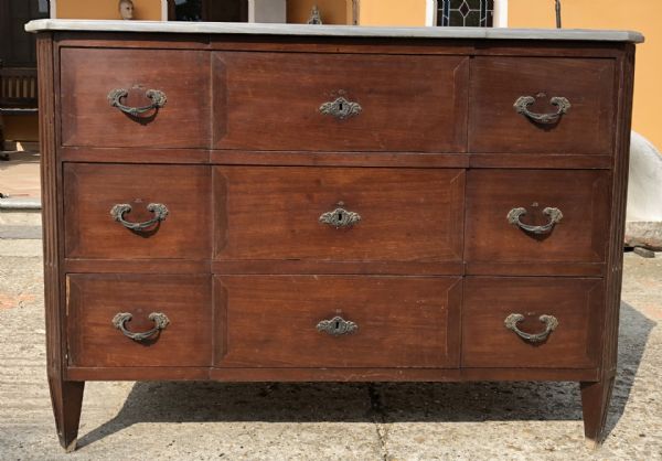 Louis XVI chest of drawers (end '700')
    